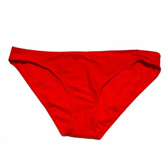 Xhilaration Bikini Bottom Women's Size Extra Large Red Cheeky Hipster Swimwear - Picture 5 of 7